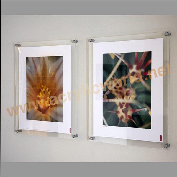 A4 acrylic photo frames wall mount